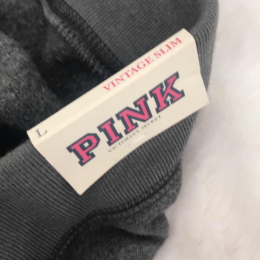 Vintage Vs Pink set rare Bling Jacket hoodie and pants set y2k - Picture 10 of 16